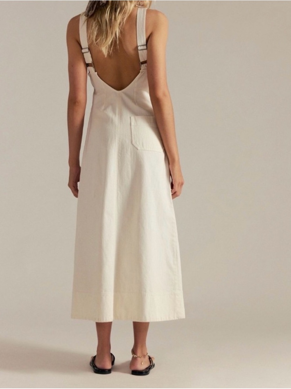 Free People Dex Denim Midi Dress - Picture 2 of 8